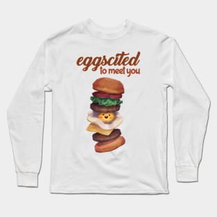 Kawaii Easter Egg Long Sleeve T-Shirt